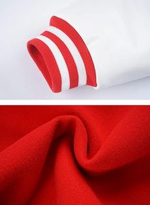 เสื้อแจ็คเก็ตเบสบอลทรงบอมเบอร์สำหรับผู้ชาย คอตั้ง สไตล์วาร์ซิตี้ ตัวอักษรติดเสื้อ แขนยาว ผ้าลำลองสำหรับฤดูใบไม้ร่วง มีฮู้ด - Product Image 6