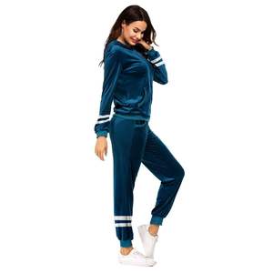 Conjunto Deportivo de Alta Calidad, Personalizado, con Cierre, Estilo Desgastado, con Parches, Lavado Ácido, Sudadera con Capucha y Pantalones Deportivos Acampanados, para Hombre y Mujer - Product Image 1