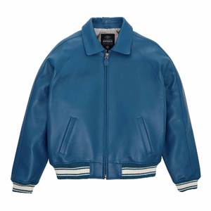 Chaqueta de cuero textil hecha a medida de diseño de tendencia, chaqueta de cuero textil de tendencia en blanco OEM personalizada para adultos - Product Image 3