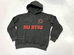 Compra al por mayor de algodón orgánico de alta calidad JIU JITSU Sudadera con capucha con logotipo y diseños personalizados últimas sudaderas con capucha gris humo - Product Image 2