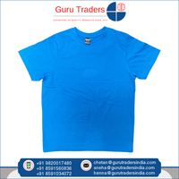 Couleur personnalisée possible pour les T-shirts coupe régulière à col rond 100% coton du fabricant et exportateur indien le plus coté à vendre