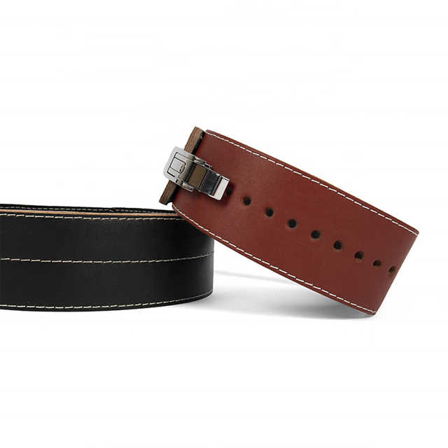 Wholesale Squat Leather Replacement Manufacturer Lever Lifting Action Training Custom Buckle Belt