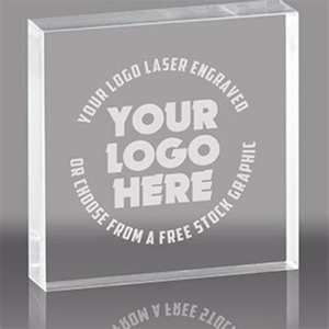 Bloc acrylique transparent personnalisé 2025 avec impression de logo, moderne et élégant, pour présentoir écologique pour les magasins de détail, promotionnel - Product Image 1
