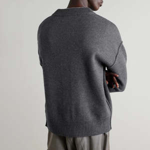 Fábrica de Cárdigans Intarsia Personalizados, Fabricación de Prendas de Punto con Mezcla de Lana - Product Image 3