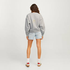 Sudadera Corta de Manga Larga para Mujer, 100% Algodón, Transpirable, Antiarrugas, Cuello Redondo, Estilo Casual, Ropa de Calle, Temporada de Invierno, Bordada - Product Image 3