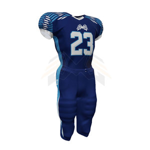 Vente en gros 100% polyester Uniforme de football américain Équipe personnalisée Plus Size Uniforme de football américain personnalisé de qualité unique - Product Image 1