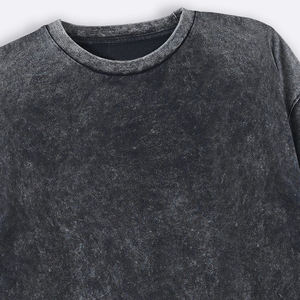 Vente en gros de t-shirts délavés à l'acide pour hommes de haute qualité, style personnalisé, décontracté, manches courtes, meilleurs matériaux, vente en coton de grande taille - Product Image 6