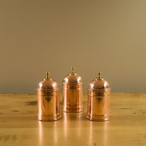 Copper Container Dome Lid Storage Jar Classic Copper Jar Traditional <b>Canister</b> <b>Set</b> From Best Copper Products Manufacturer - Product Image 4