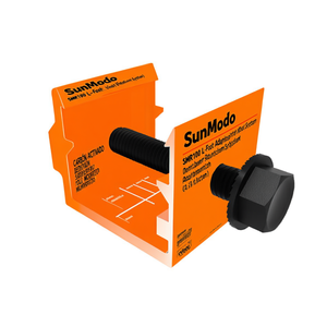 Adaptateur en L SunModo SMR100, finition anodisée noire, système de montage solaire - Product Image 2