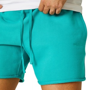 Shorts de gymnastique pour hommes en coton mince sports d'été couleur unie entraînement musculation course à pied survêtement shorts de basket-ball pour hommes - Product Image 3