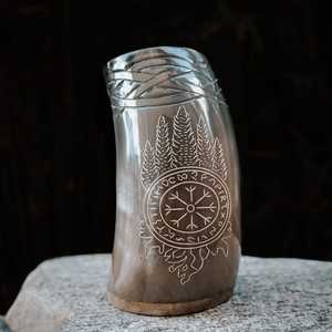 แก้วมักทรงเขาควายวัสดุธรรมชาติทนทานสไตล์หรูหราเหมาะสำหรับคนรักกาแฟและชาผู้ผลิตอินเดีย - Product Image 3