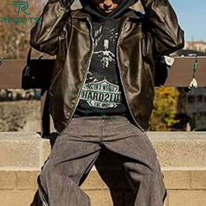 Razorts Women's Winter <b>Jacket</b> High Quality Genuine <b>Sheep</b> <b>Skin</b> Leather Breathable Zipper Closure Chains New Design Pakistan - Product Image 4