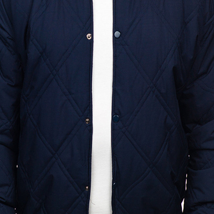 Chaqueta de invierno acolchada de béisbol de calle con mangas de cuero PU de contraste bordado de alta calidad de invierno personalizada - Product Image 4