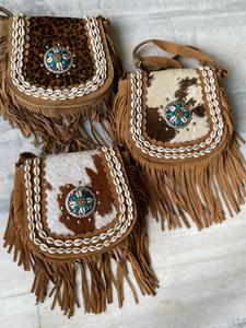 Bolsos con flecos de alta calidad de piel de vaca auténtica de estilo occidental, bolso bandolera de cuero elegante, bolsos bohemios, bolso Vintage elegante gitano - Product Image 4