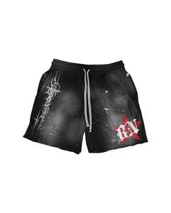 Ensembles de chemises de survêtement et de shorts de couleur noire à coquille souple imprimée sur mesure pour hommes ensembles d'été personnalisés et lourds - Product Image 5