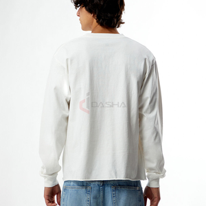T-shirt d'été à manches longues en coton à col rond imprimé numérique personnalisé Streetwear Fabricant de logo personnalisé - Product Image 4