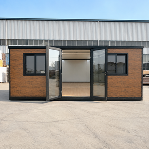 Maison modulaire en conteneur moderne avec revêtement en bois <span class=keywords><strong>pour</strong></span> bureau, camping et chantier - Product Image 2