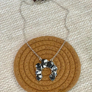 สร้อยคอ Naja ช่อควายสีขาวเงินสเตอร์ลิงทำด้วยมือเครื่องประดับสำหรับผู้หญิงเครื่องประดับหรูหรามีเอกลักษณ์เฉพาะของ Boho - Product Image 1