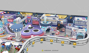 Ensemble <span class=keywords><strong>d</strong></span>'équipements de jeu doux Yideli pour aire de jeux intérieure, thème espace interstellaire, <span class=keywords><strong>avec</strong></span> toboggan, château gonflable, <span class=keywords><strong>piscine</strong></span> à balles et bac à sable, 1 an - Product Image 5