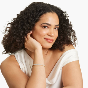 Pulsera de diamantes de moissanita de plata 925 de lujo de 8 pulgadas, joyería helada brillante con baño de plata para uso diario en fiestas y bodas - Product Image 6