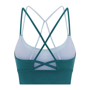 KATBROS INDUSTRY Soutien-gorge de sport sans couture de haute qualité OEM, séchage rapide, respirant, antistatique, dos croisé, avec coussinets amovibles pour - Product Image 3