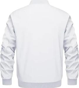 Chaqueta Universitaria Unisex de Nuevo Diseño, Cuello Alto, Cierre de Cremallera, Estilo Urbano de Marca, Cortavientos, para Invierno - Product Image 2