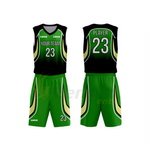 Conjunto de Pantalones Cortos y Camiseta de Baloncesto de Sublimación Digital de Poliéster 100% de Alta Calidad, Transpirable, Antibacteriano, de Secado Rápido, Talla Grande - Product Image 3