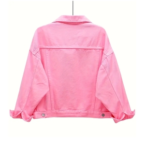 Veste en jean d'hiver coupe-vent à boutons patchwork personnalisée OEM, coton ajusté à manches longues pour hommes, style urbain printemps - Product Image 2