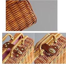 Bolso de mimbre ecológico de alta calidad, para moda bolso de playa, playa, vacaciones, fabricación de bolsos de picnic en Vietnam - Product Image 4