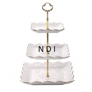 Soporte de Metal para Tartas, Soporte de 3 Niveles para Pasteles, Aniversario y Fiestas de Cumpleaños - Product Image 1