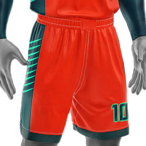 Ensemble de maillots de basket-ball personnalisés, pantalons à col en V de qualité supérieure, imprimés, sublimation de haute qualité, kit d'équipe au Pakistan - Product Image 3