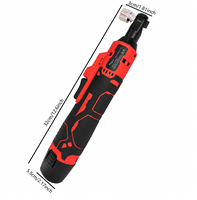 Llave de Trinquete Eléctrica Inalámbrica de 18V, 400 Nm de Alto Torque, Accionamiento de 1/2, 2 Baterías de Iones de Litio, 710W, Velocidad Variable, Avance/Retroceso