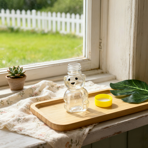 2 ounce <span class=keywords><strong>60ml</strong></span> mini Gấu mật ong chai rỗng màu vàng vít mũ du lịch Kích thước tái sử dụng đám cưới mật ong quà Tặng chai cho rượu sâm banh - Product Image 5