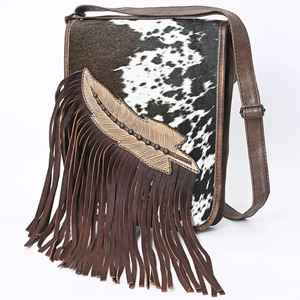 Vente chaude Boho Cowgirl Style femmes sac à main été outillé sculpture peau de vache fourrure cuir coton doublure gland fleur automne - Product Image 2