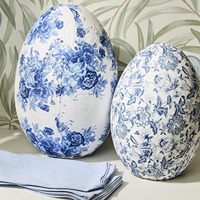 Objets décoratifs en papier mâché en forme d'œuf, couleur et taille personnalisables, décoration de la maison, anniversaire, mariage, remise de diplôme, bohème