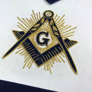 Delantal Masónico Artesanal de Primera Calidad, Nuevo, para Logia Azul, Proveedor de Bordados Masónicos - Product Image 5