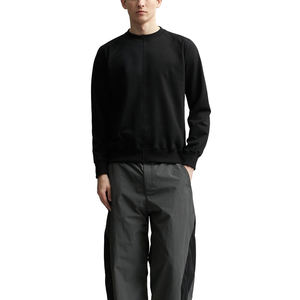 Printemps automne nouveau produit mode américaine sweat-shirt pour hommes 240g poids lourd polaire col rond couleur unie Style de base brodé - Product Image 5