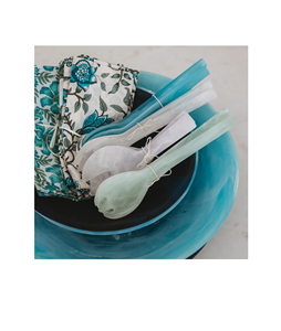 Ensaladera de resina con cuchara Juego de ensaladeras vintage fácil de limpiar con cuchara para utensilios de cocina y venta - Product Image 5