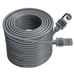 สายอีเธอร์เน็ต Cat6 หัวต่อ RJ45 แบบมีชีลด์ ความเร็วสูง 2000Mbps กันน้ำ สีเทา ดีไซน์แบบม้วน สำหรับจาน Starlink Gen 3 - Product Image 6