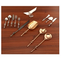 Top Tendance Design Moderne En Acier Inoxydable Noeud Couverts Bols Facile À Nettoyer pour La Maison Hôtel Fête À Manger Servir