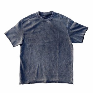 Custom Sun Faded Drop Shoulder Vintage Acid Wash Heavyweight T-shirt Oversize Cotton Boxy Cropped Men's T-shirts Transpirable - Product Image 4