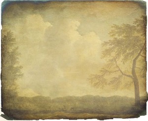 กระดาษวินเทจเก่าแฮนด์เมด สีน้ําสื่อผสม & ขอบฝาหน้าสีขาว - Product Image 3