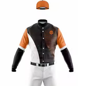 Uniforme de béisbol para hombre transpirable de talla grande Uniforme de béisbol al por mayor Uniformes de béisbol sostenibles - Product Image 4