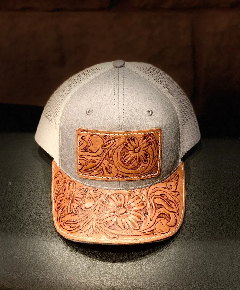 Alta calidad nueva mano Tooled cuero Holden Cap diseñador estilo mejor cumpleaños y aniversario regalo Idea para Unisex