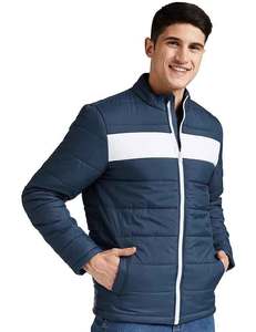 Conception de logo personnalisé OEM Vestes bouffantes pour hommes Vêtements de plein air avec col Vestes de manteau bouffant pour hommes - Product Image 6