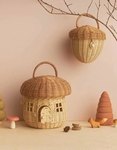 Cesta de ratán en forma de castaño para bebés, cesta de picnic para comida y juguetes para niñas con ASA. Precio al por mayor en Vietnam - Product Image 3