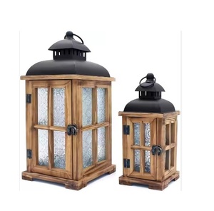 Hot Selling Christmas Wooden <b>Candle</b> <b>Holders</b> and <b>Lanterns</b> From India Wood <b>Candle</b> Jars for Holiday Decor Premium Quality Christmas - Product Image 1