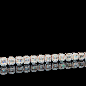 Wholesale 8-20mm 925 Sterling Silver Christian Cuban Link Bracelets Moissanite Luxury Iced <b>Rose</b> <b>Gold</b> Plated Cross-Shaped Gift - Product Image 3