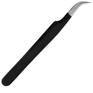 Pinces à épiler pour extensions de cils personnalisées à marque privée, pointes en fibre pointues, vente en gros, pinces à épiler droites pour volume de cils - Product Image 5