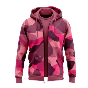 Último Diseño de Sudadera con Capucha Unisex Sublimada, Chaqueta con Cremallera, Sudadera con Capucha y Cremallera para Hombre - Product Image 3